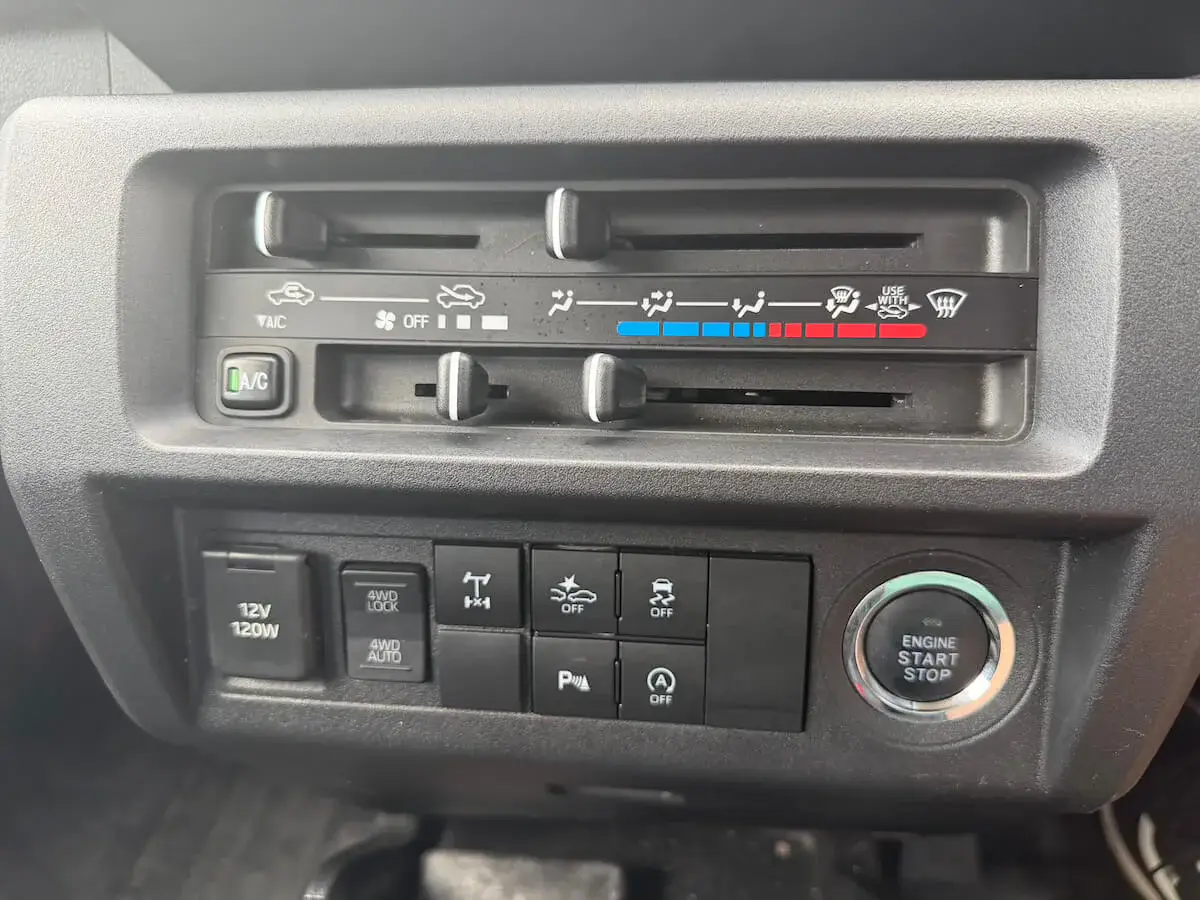 2023 Daihatsu Hijet Jumbo Cab, a red off-road Kei Truck, for sale at Weatherford Mini Trucks in Weatherford, TX (photo 11 of 14)
