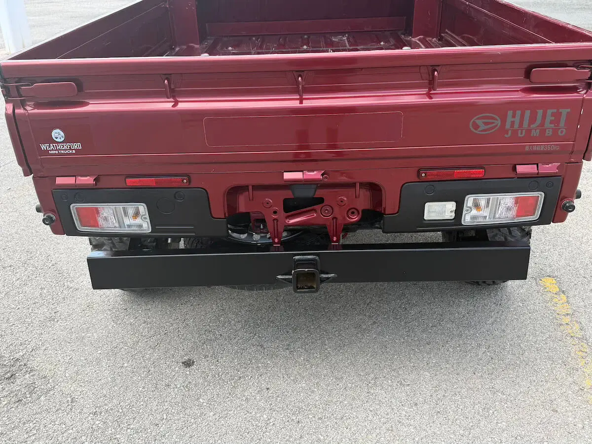 2023 Daihatsu Hijet Jumbo Cab, a red off-road Kei Truck, for sale at Weatherford Mini Trucks in Weatherford, TX (photo 6 of 14)