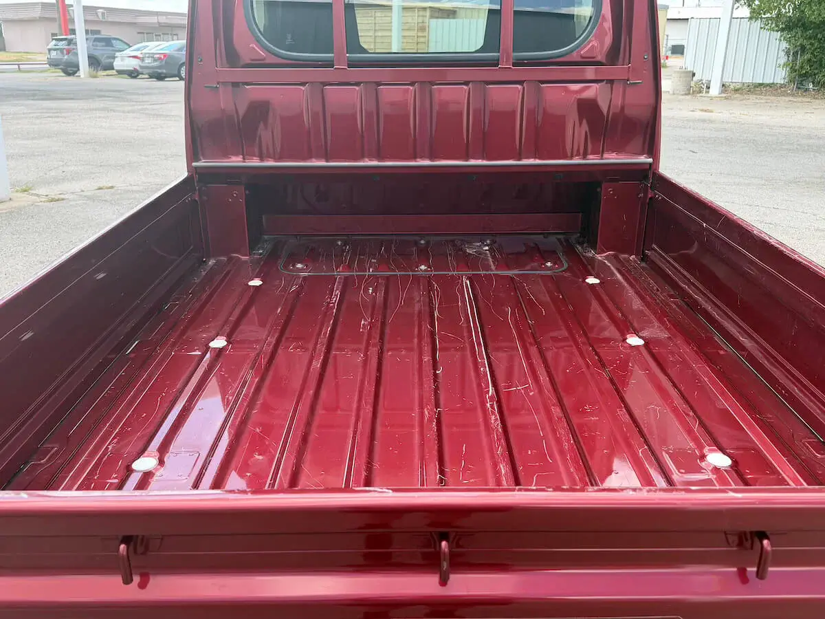 2023 Daihatsu Hijet Jumbo Cab, a red off-road Kei Truck, for sale at Weatherford Mini Trucks in Weatherford, TX (photo 7 of 14)