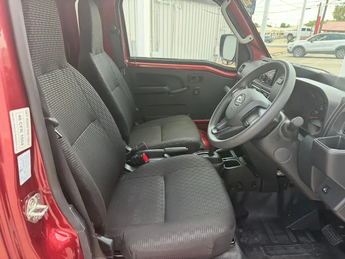2023 Daihatsu Hijet Jumbo Cab, a red off-road Kei Truck, for sale at Weatherford Mini Trucks in Weatherford, TX (photo 8 of 14)