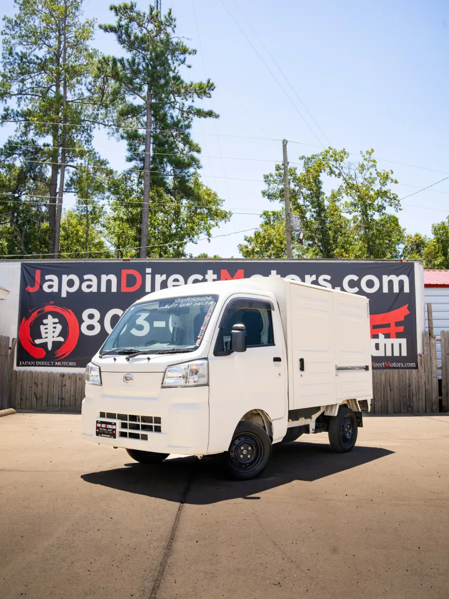 2023 Daihatsu Hijet, a black off-road Kei Truck, for sale at Japan Direct Motors in Irmo, SC (photo 1 of 19)