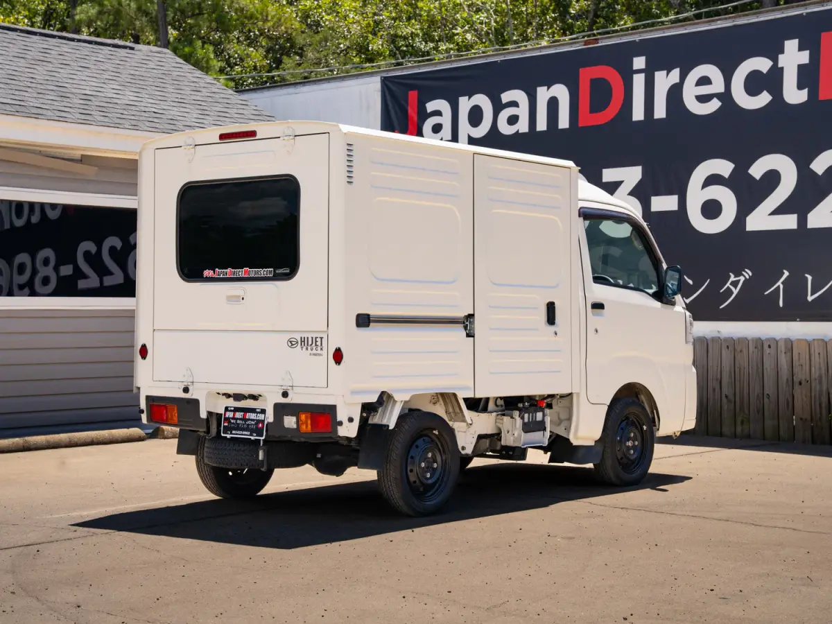 2023 Daihatsu Hijet, a black off-road Kei Truck, for sale at Japan Direct Motors in Irmo, SC (photo 7 of 19)