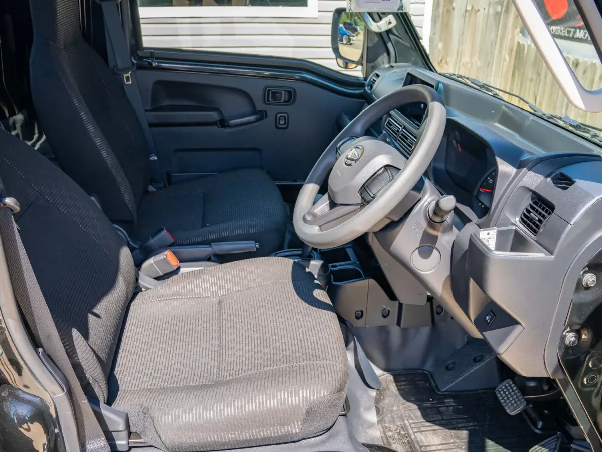 2024 Daihatsu Hijet, a black off-road Kei Truck, for sale at Japan Direct Motors in Irmo, SC (photo 11 of 13)