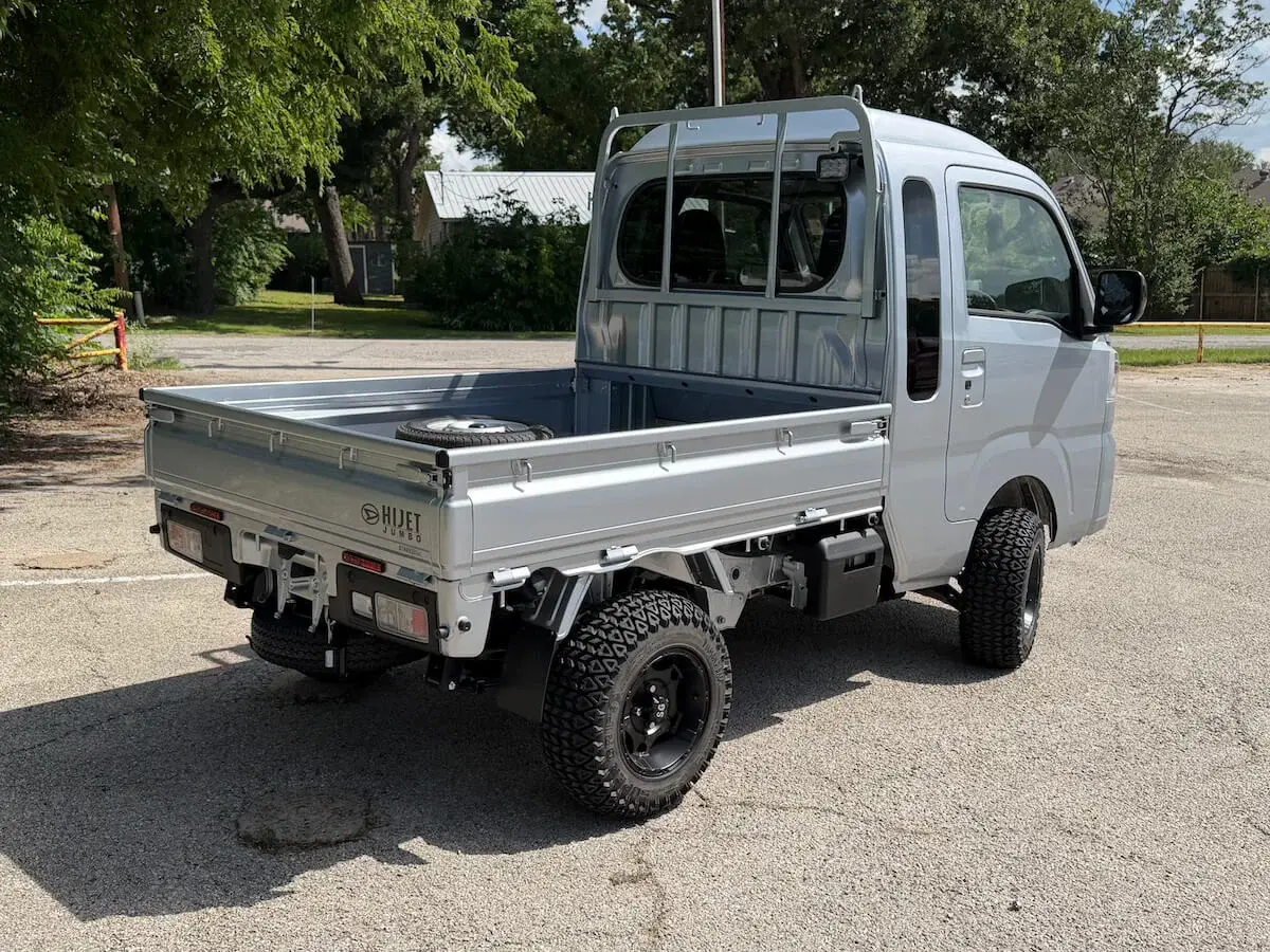 2025 Daihatsu Hijet Jumbo Cab Farming Package, a silver off-road Kei Truck, for sale at Weatherford Mini Trucks in Weatherford, TX (photo 3 of 9)