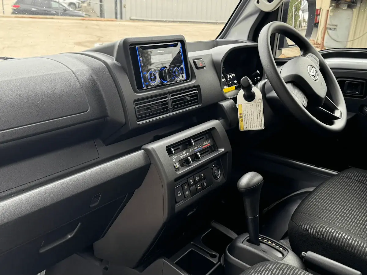 2025 Daihatsu Hijet Jumbo Cab Farming Package, a silver off-road Kei Truck, for sale at Weatherford Mini Trucks in Weatherford, TX (photo 7 of 9)