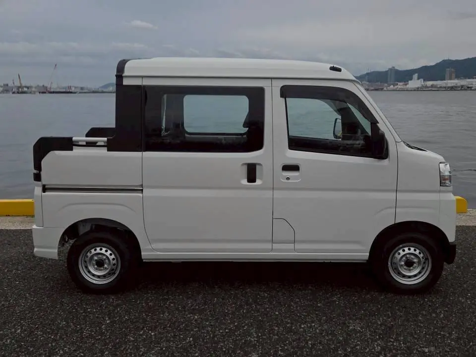 2026 Daihatsu Hijet Deck Van, a white off-road Kei Truck, for sale at Mini Monsters USA in St. George, UT (photo 3 of 17)