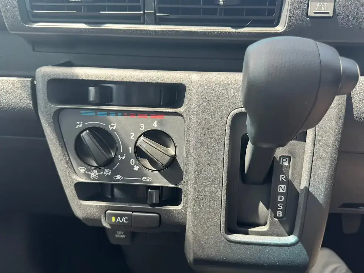 2026 Daihatsu Hijet Deck Van, a khaki green off-road Kei Truck, for sale at Weatherford Mini Trucks in Weatherford, TX (photo 11 of 12)