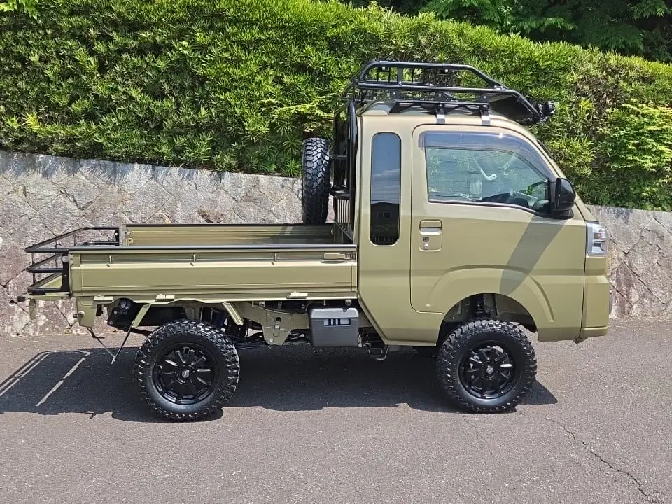 2026 Daihatsu Hijet Extreme, a green off-road Kei Truck, for sale at Mini Monsters USA in St. George, UT (photo 2 of 16)
