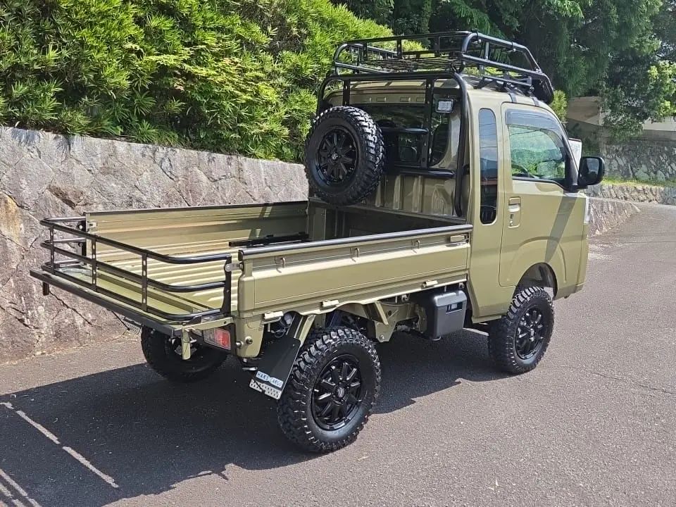 2026 Daihatsu Hijet Extreme, a green off-road Kei Truck, for sale at Mini Monsters USA in St. George, UT (photo 6 of 16)