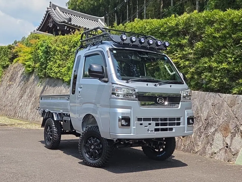 2026 Daihatsu Hijet Extreme, a silver off-road Kei Truck, for sale at Mini Monsters USA in St. George, UT (photo 3 of 19)