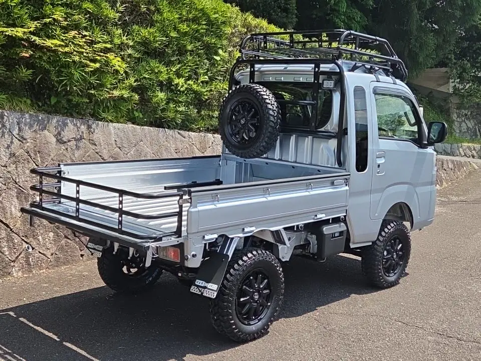 2026 Daihatsu Hijet Extreme, a silver off-road Kei Truck, for sale at Mini Monsters USA in St. George, UT (photo 4 of 19)