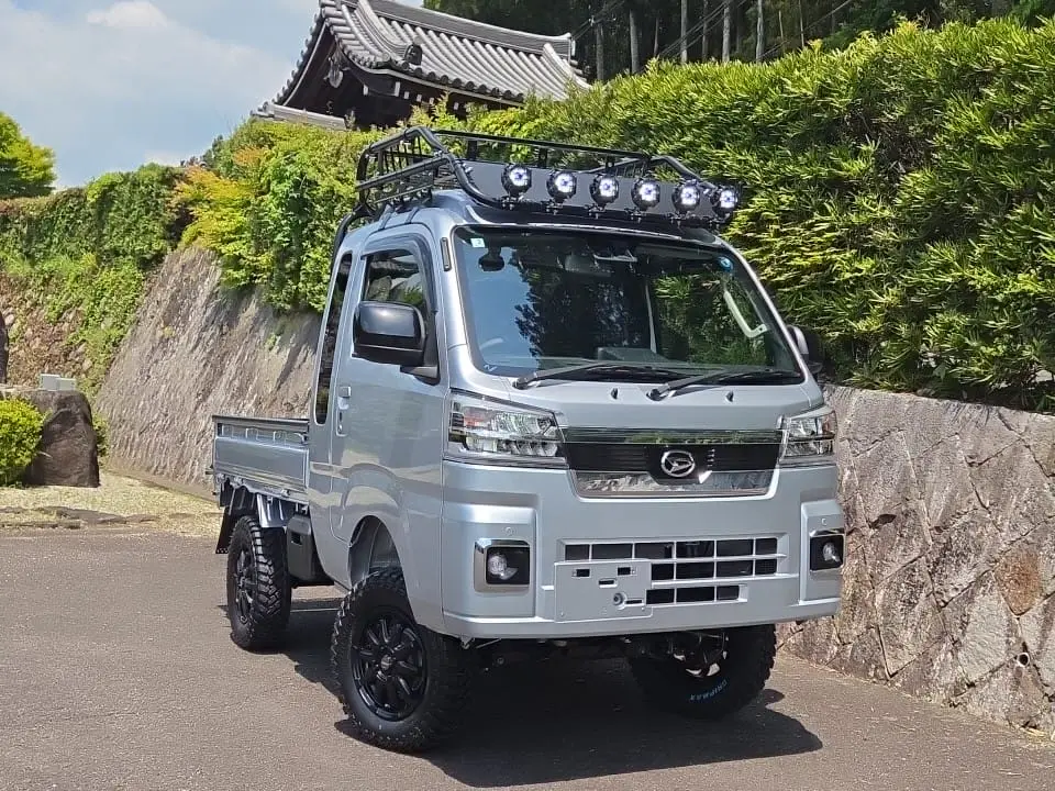 2026 Daihatsu Hijet Extreme, a silver off-road Kei Truck, for sale at Mini Monsters USA in St. George, UT (photo 5 of 19)