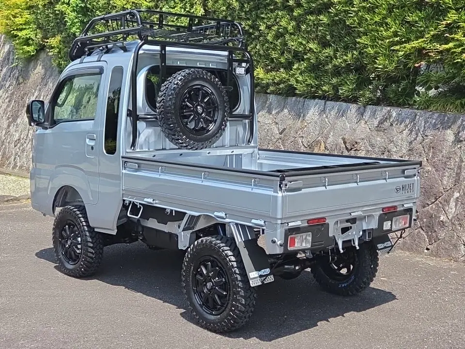 2026 Daihatsu Hijet Extreme, a silver off-road Kei Truck, for sale at Mini Monsters USA in St. George, UT (photo 6 of 19)