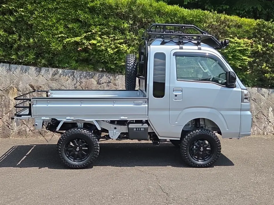 2026 Daihatsu Hijet Extreme, a silver off-road Kei Truck, for sale at Mini Monsters USA in St. George, UT (photo 7 of 19)