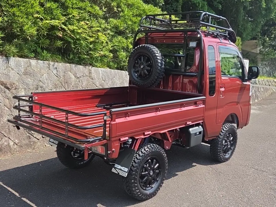 2026 Daihatsu Hijet Extreme, a red off-road Kei Truck, for sale at Mini Monsters USA in St. George, UT (photo 10 of 19)