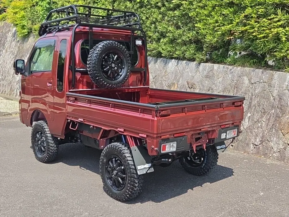 2026 Daihatsu Hijet Extreme, a red off-road Kei Truck, for sale at Mini Monsters USA in St. George, UT (photo 2 of 19)