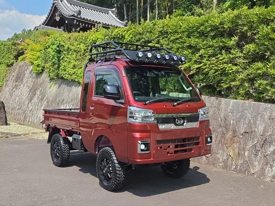 2026 Daihatsu Hijet Extreme, a red off-road Kei Truck, for sale at Mini Monsters USA in St. George, UT (photo 6 of 19)