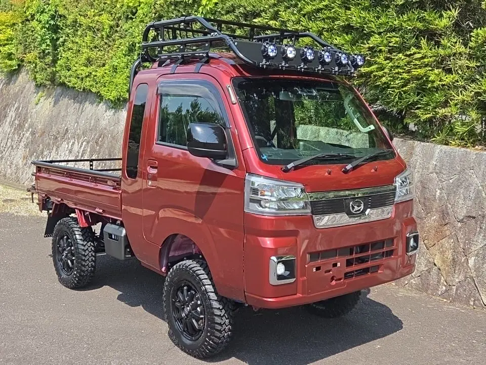 2026 Daihatsu Hijet Extreme, a red off-road Kei Truck, for sale at Mini Monsters USA in St. George, UT (photo 8 of 19)