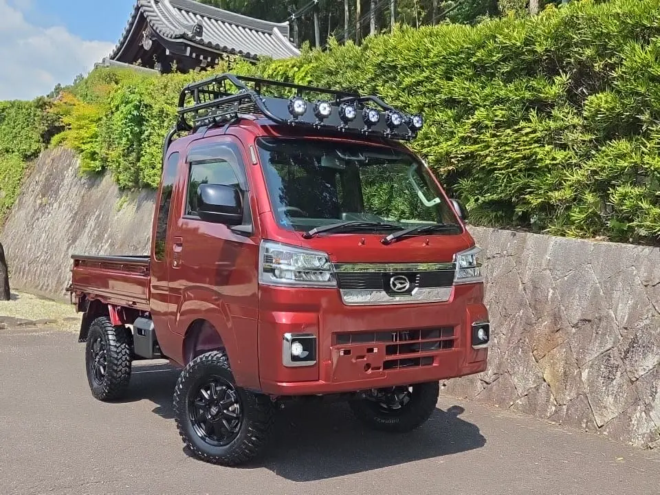 2026 Daihatsu Hijet Extreme, a red off-road Kei Truck, for sale at Mini Monsters USA in St. George, UT (photo 9 of 19)