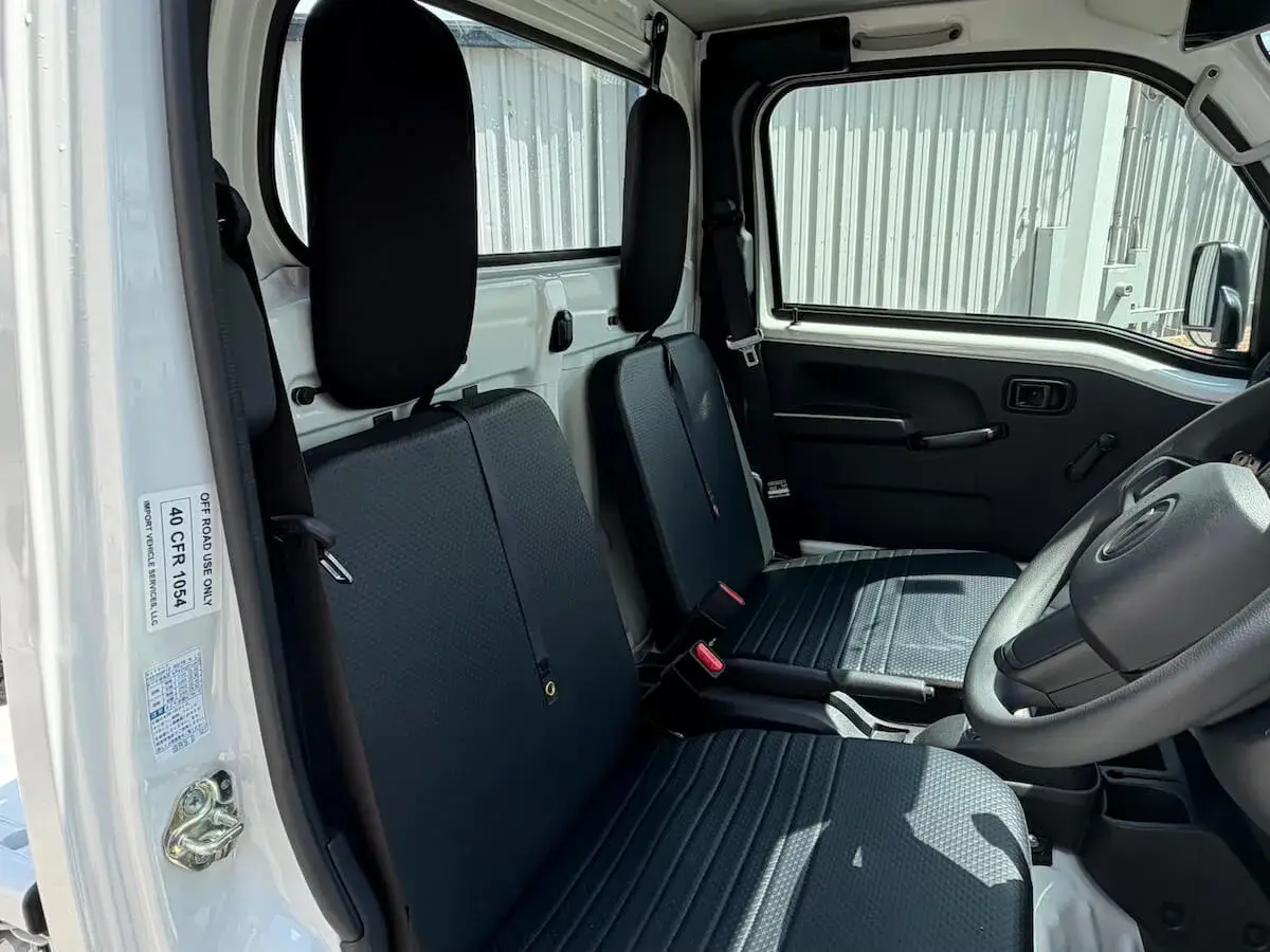 2026 Daihatsu Hijet Farming Package, a white off-road Kei Truck, for sale at Weatherford Mini Trucks in Weatherford, TX (photo 5 of 11)