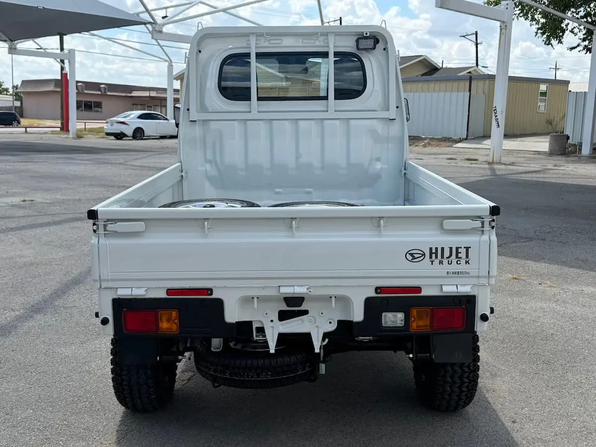 2026 Daihatsu Hijet Farming Package, a white off-road Kei Truck, for sale at Weatherford Mini Trucks in Weatherford, TX (photo 8 of 11)