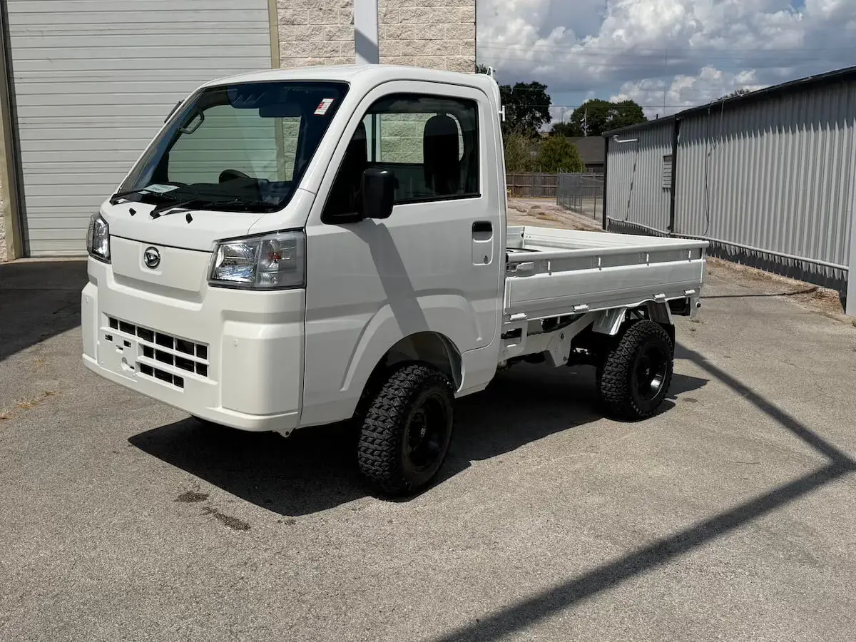 2026 Daihatsu Hijet Farming Package, a white off-road Kei Truck, for sale at Weatherford Mini Trucks in Weatherford, TX (photo 9 of 11)