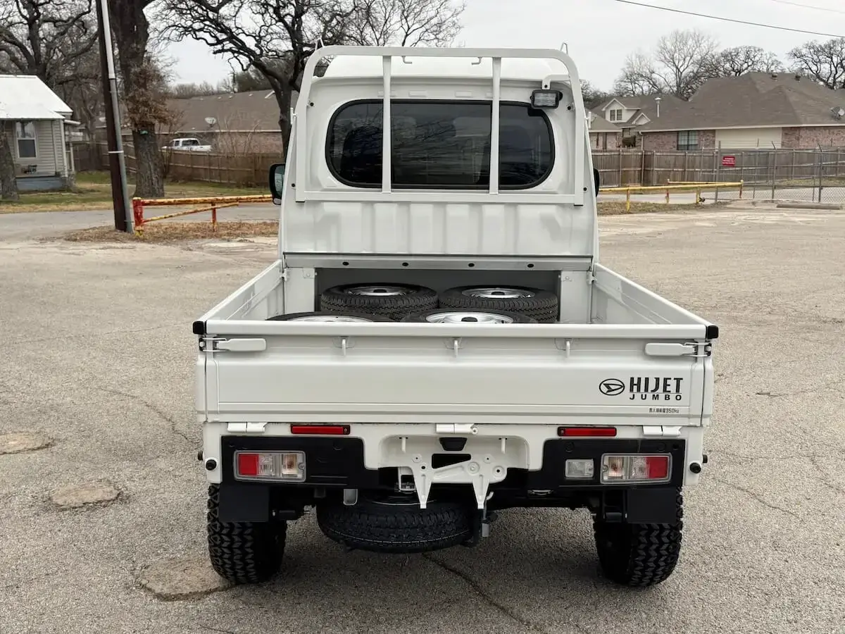 2026 Daihatsu Hijet Jumbo Cab Farming Package, a white off-road Kei Truck, for sale at Weatherford Mini Trucks in Weatherford, TX (photo 4 of 5)