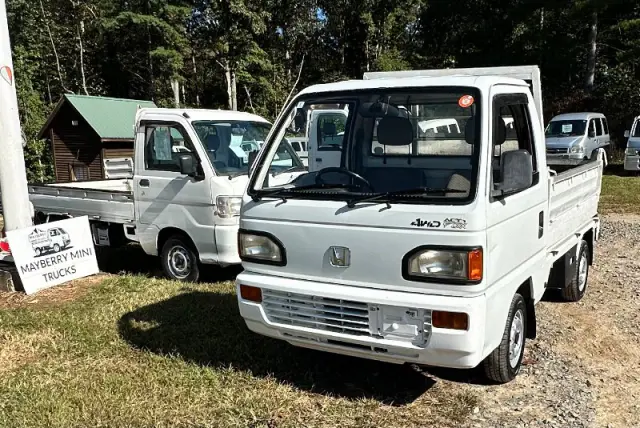 1993 Honda Acty Dump 4WD, a white Kei Truck, for sale at Mayberry Mini Trucks in Mount Airy, NC