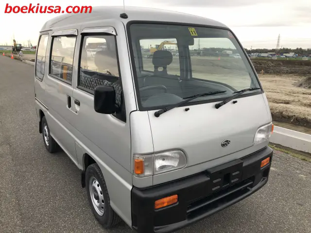 1994 Subaru Sambar Van 4x4, a silver Kei Van, for sale at Boeki USA in Paterson, NJ