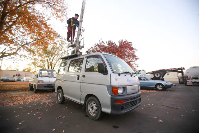 1996 Daihatsu Hijet Van, a Kei Van, for sale at Street Legal Mini Trucks in Philadelphia, PA
