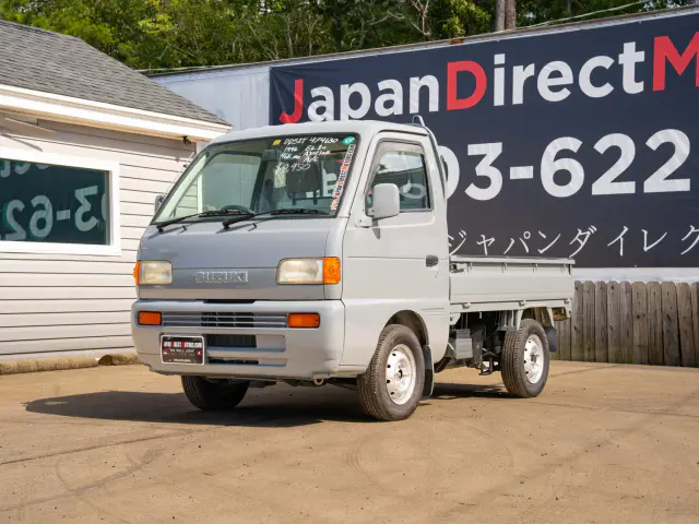 1996 Suzuki Carry, a gray Kei Truck, for sale at Japan Direct Motors in Irmo, SC