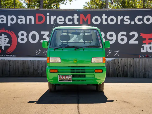 1996 Suzuki Carry, a green Kei Truck, for sale at Japan Direct Motors in Irmo, SC
