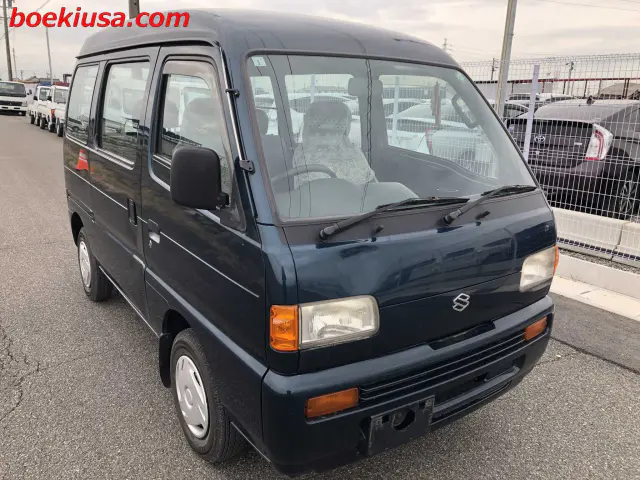 1996 Suzuki Every Van 4x4, a blue Kei Van, for sale at Boeki USA in Paterson, NJ