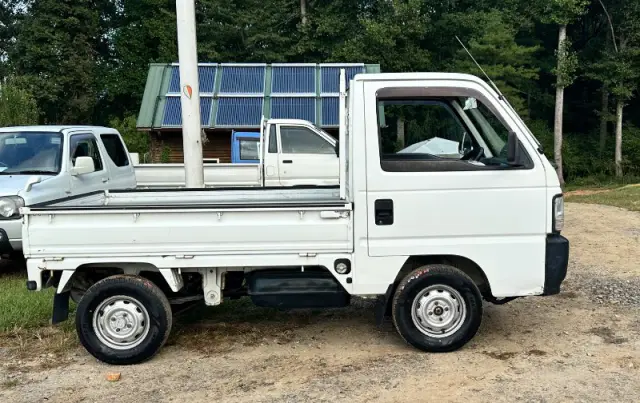 1997 Honda Acty 4WD, a white Kei Truck, for sale at Mayberry Mini Trucks in Mount Airy, NC