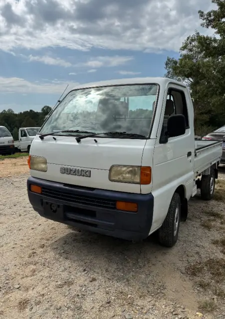1997 Suzuki Carry 4WD, a white Kei Truck, for sale at Mayberry Mini Trucks in Mount Airy, NC