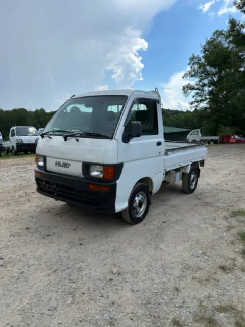 1998 Daihatsu Hijet 4WD, a white Kei Truck, for sale at Mayberry Mini Trucks in Mount Airy, NC