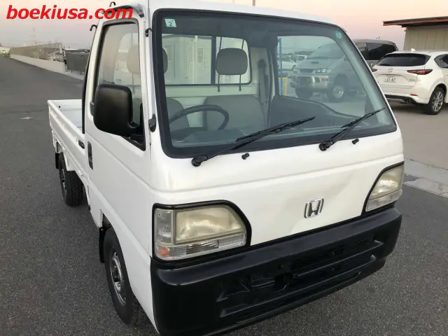 1998 Honda Acty 4x4, a white Kei Truck, for sale at Boeki USA in Paterson, NJ