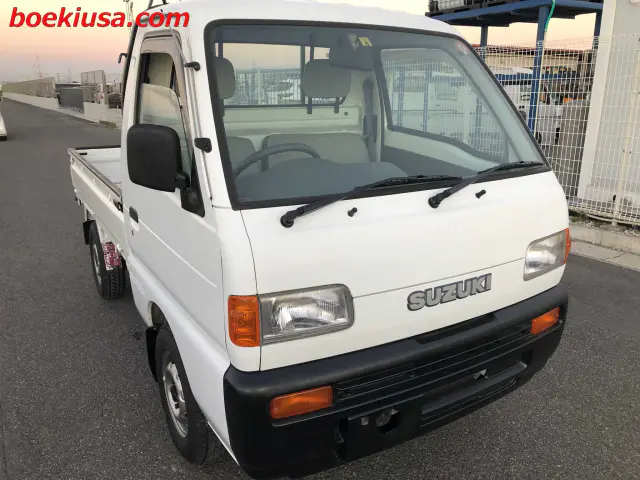 1998 Suzuki Carry 4x4, a white Kei Truck, for sale at Boeki USA in Paterson, NJ