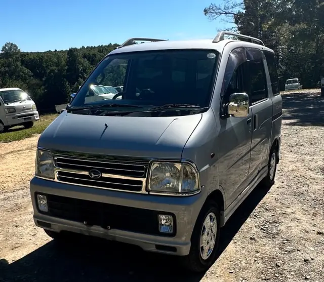 1999 Daihatsu Atrai, a gray Kei Van, for sale at Mayberry Mini Trucks in Mount Airy, NC