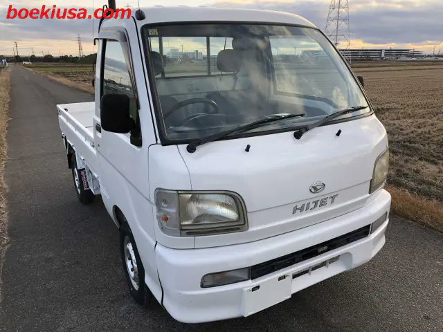 1999 Daihatsu Hijet 4x4, a white Kei Truck, for sale at Boeki USA in Paterson, NJ