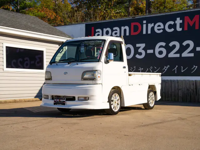 1999 Daihatsu Hijet, a white Kei Truck, for sale at Japan Direct Motors in Irmo, SC