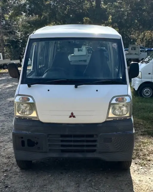 1999 Mitsubishi Minicab Van, a white Kei Van, for sale at Mayberry Mini Trucks in Mount Airy, NC