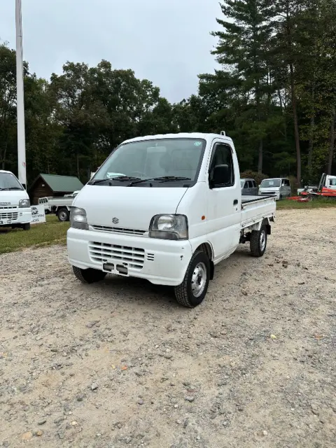1999 Suzuki Carry 4WD, a white Kei Truck, for sale at Mayberry Mini Trucks in Mount Airy, NC