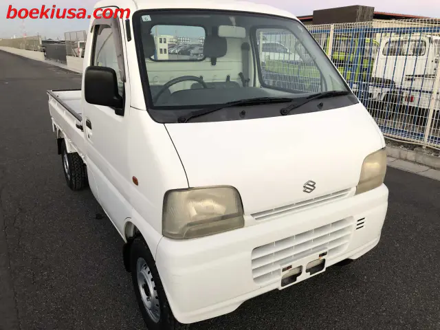 1999 Suzuki Carry 4x4, a white Kei Truck, for sale at Boeki USA in Paterson, NJ