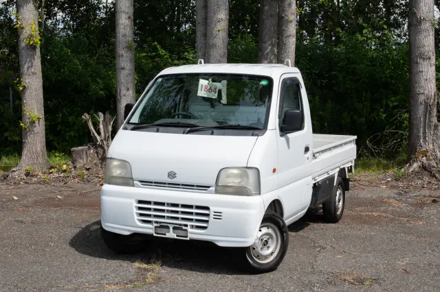 1999 Suzuki Carry Turbo, a gray Kei Truck, for sale at The Import Guys in Ferndale, WA