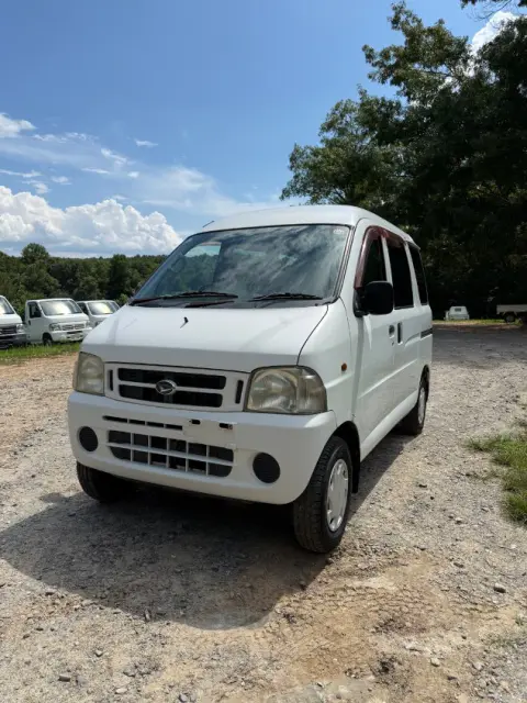 2000 Daihatsu Atrai, a white Kei Van, for sale at Mayberry Mini Trucks in Mount Airy, NC