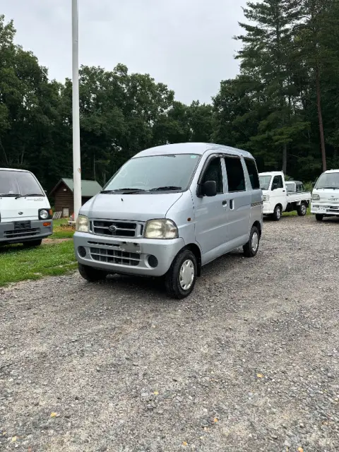 2000 Daihatsu Hijet Van, a white Kei Van, for sale at Mayberry Mini Trucks in Mount Airy, NC