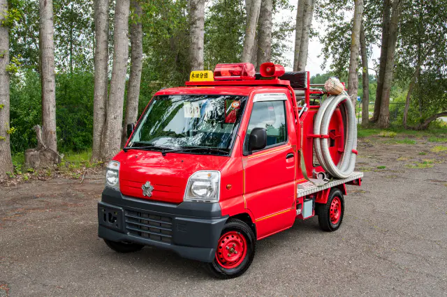 2000 Mitsubishi Minicab Fire Truck, a Kei Truck, for sale at The Import Guys in Ferndale, WA