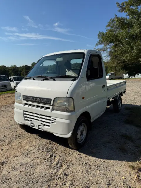 2000 Suzuki Carry 4WD, a white Kei Truck, for sale at Mayberry Mini Trucks in Mount Airy, NC