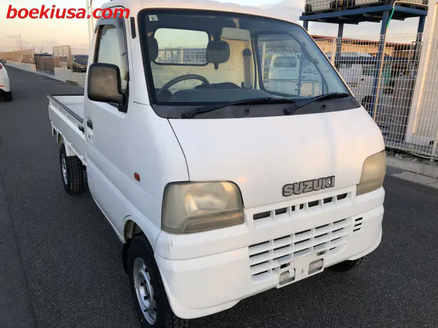 2000 Suzuki Carry 4x4, a white Kei Truck, for sale at Boeki USA in Paterson, NJ